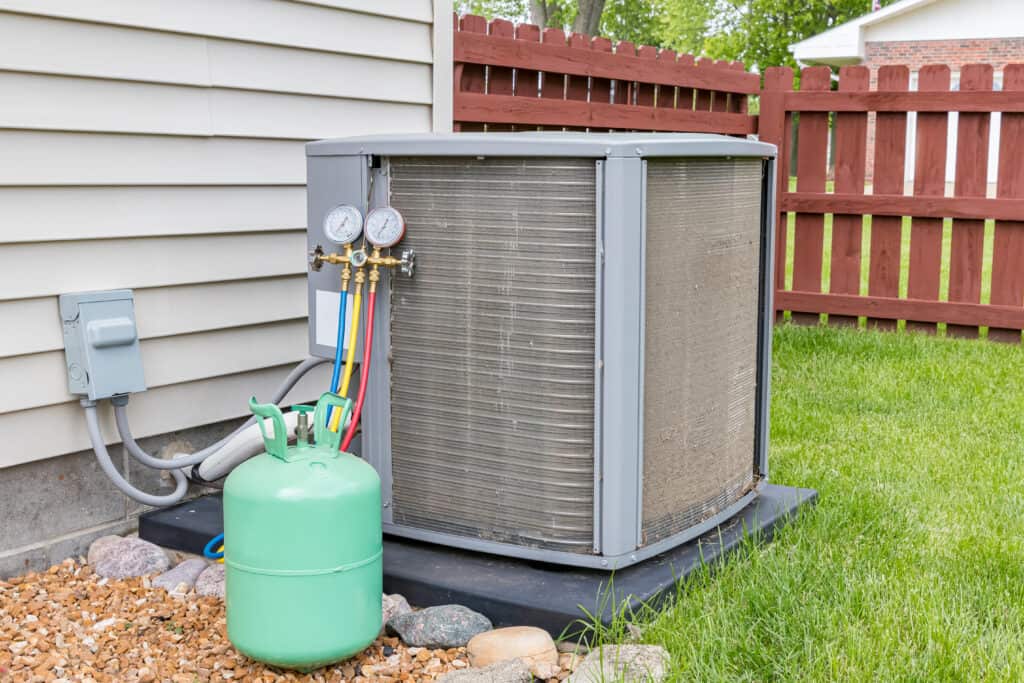 AC tune-up with AC refrigerant added
