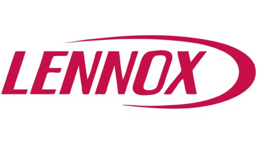 The Lennox logo appears in bold red letters with a stylish red swoosh on a white background, reflecting trusted HVAC solutions.
